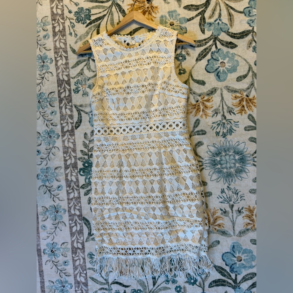 Lulus Kenna White Crochet Lace Sleeveless Bodycon Dress - Picture 6 of 15